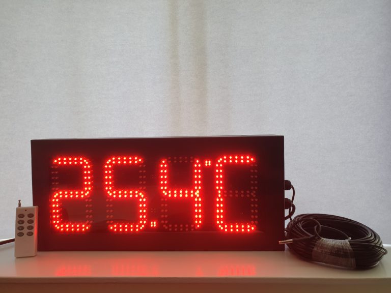 Large 6″ Digital Temperature Display Red LED
